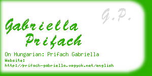 gabriella prifach business card